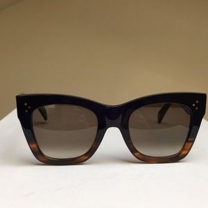 Celine Havana Blue 2-Tone Gradient Sunglasses